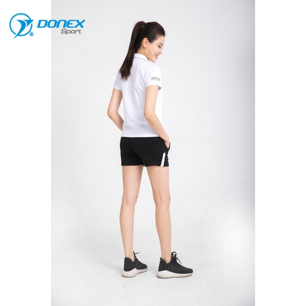 Áo Thể Thao Nữ DONEXPRO Form Regular, Chất Liệu Poly Cá Sấu Thoát Hơi Nhanh, Bền Màu AC-3630