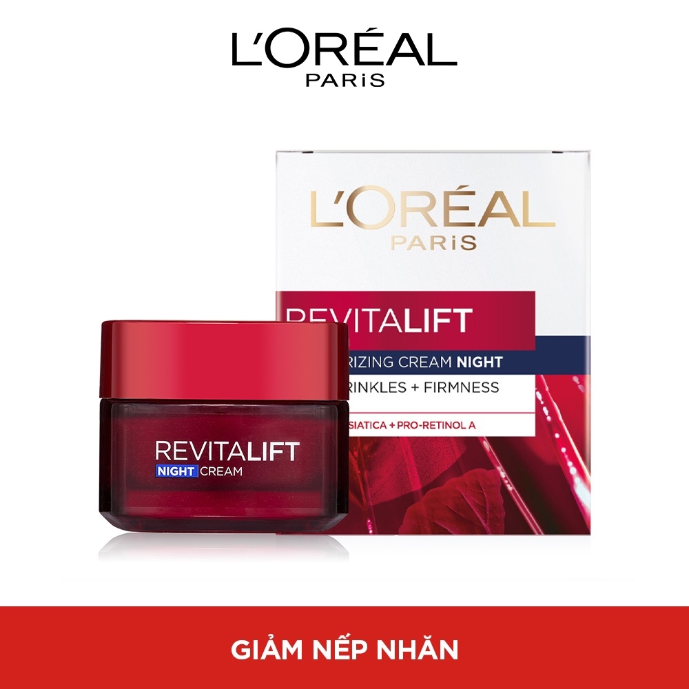 Kem Dưỡng Đêm Săn Chắc Da Và Giảm Nếp Nhăn L'Oreal Revitalift - 50ml