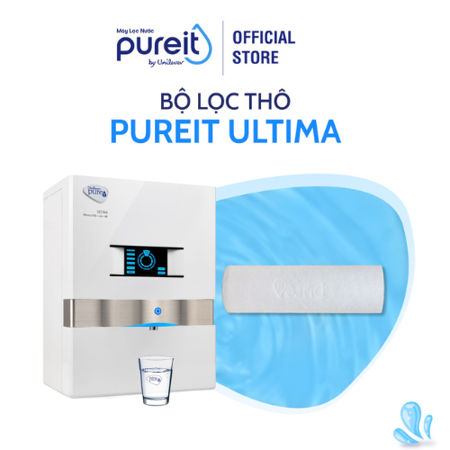 Máy Lọc Nước Pureit Ultima Trắng và Lõi lọc thô, Bộ lọc thay thế Pureit Ultima 1 - Hàng chính hãng