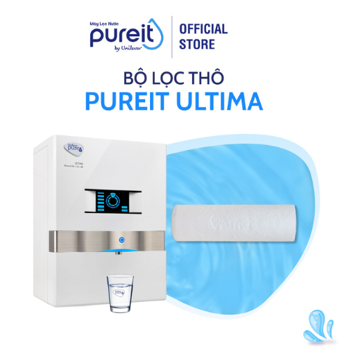 [COMBO TIẾT KIỆM] Máy Lọc Nước Pureit Ultima Trắng và Lõi lọc thô, Bộ lọc thay thế Pureit Ultima 1 (GKK1) - Hàng chính hãng