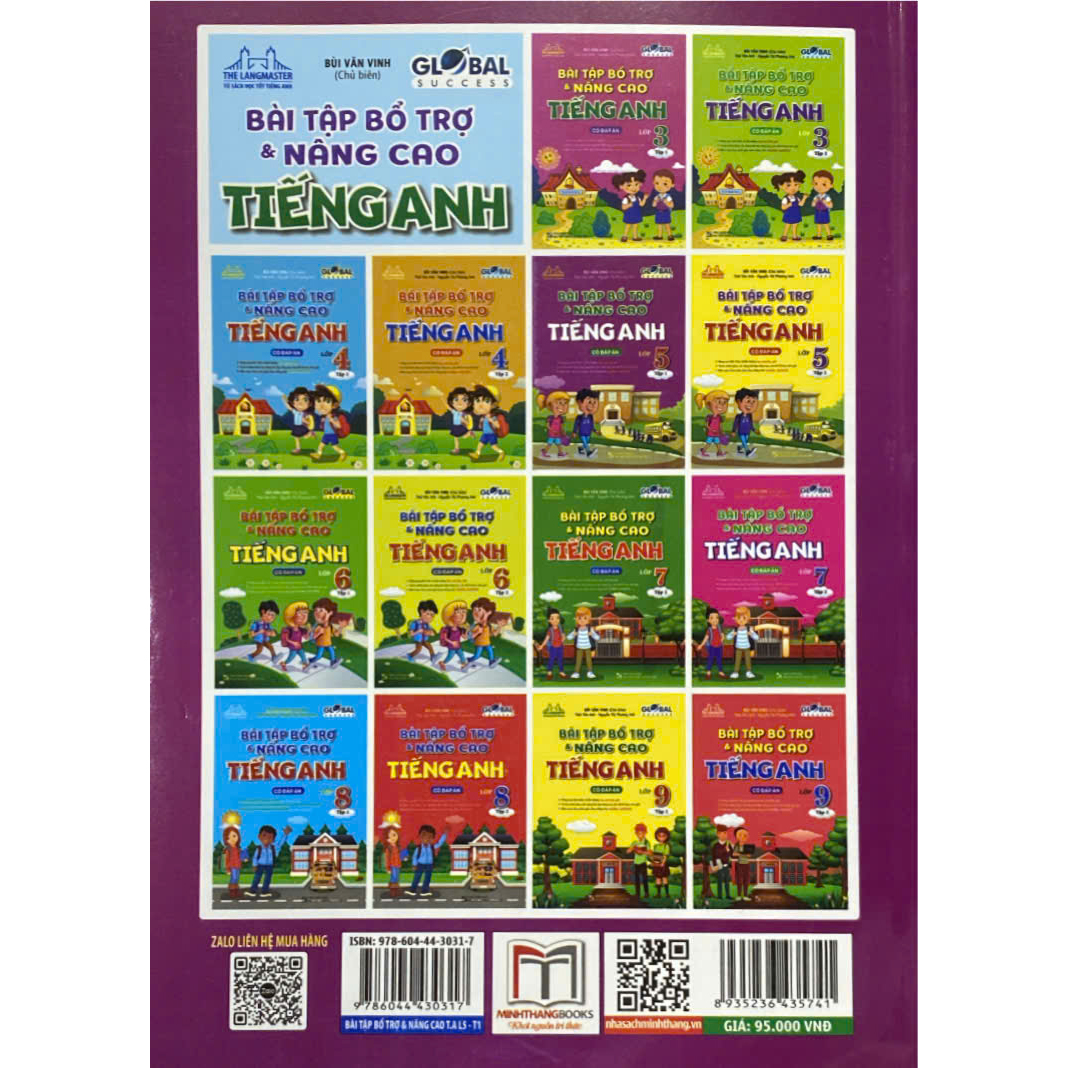 GLOBAL SUCCESS - Bài tập bổ trợ và nâng cao tiếng Anh lớp 5 tập 1 (Có đáp án)