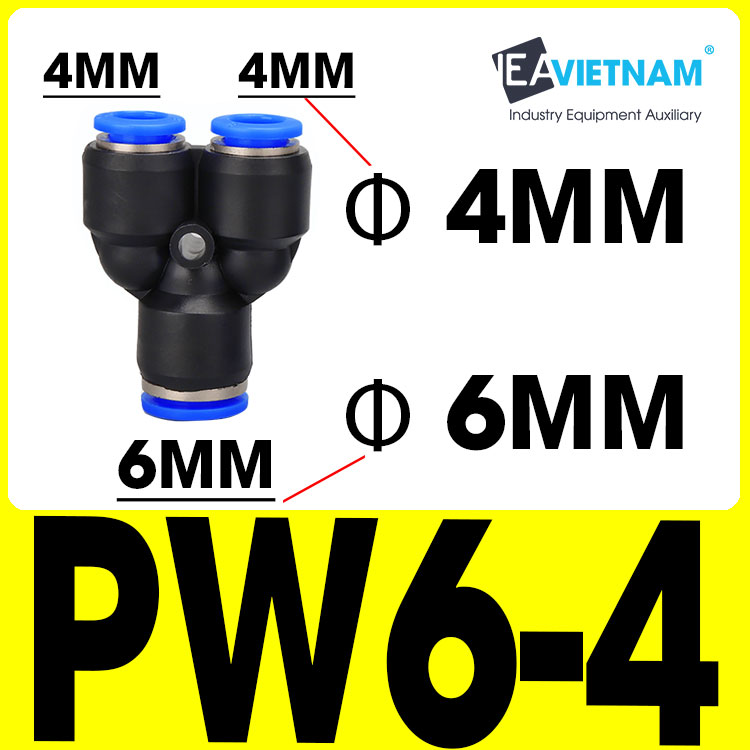 Đầu nối nhanh khín nén chuyển đổi PW PW8-4 PW8-6 PW6-4 PW10-6 PW10-8 PW12-8 PW12-10 PW16-12