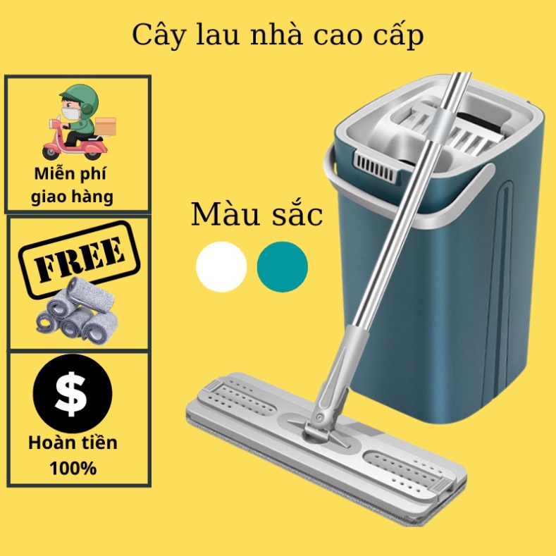 Cây Lau Nhà Tự Vắt Thông Minh MOPScratch Chổi Lau Nhà Tự Vắt Thông Minh Bộ Lau Nhà 360 Độ Cao Cấp Tiện Lợi