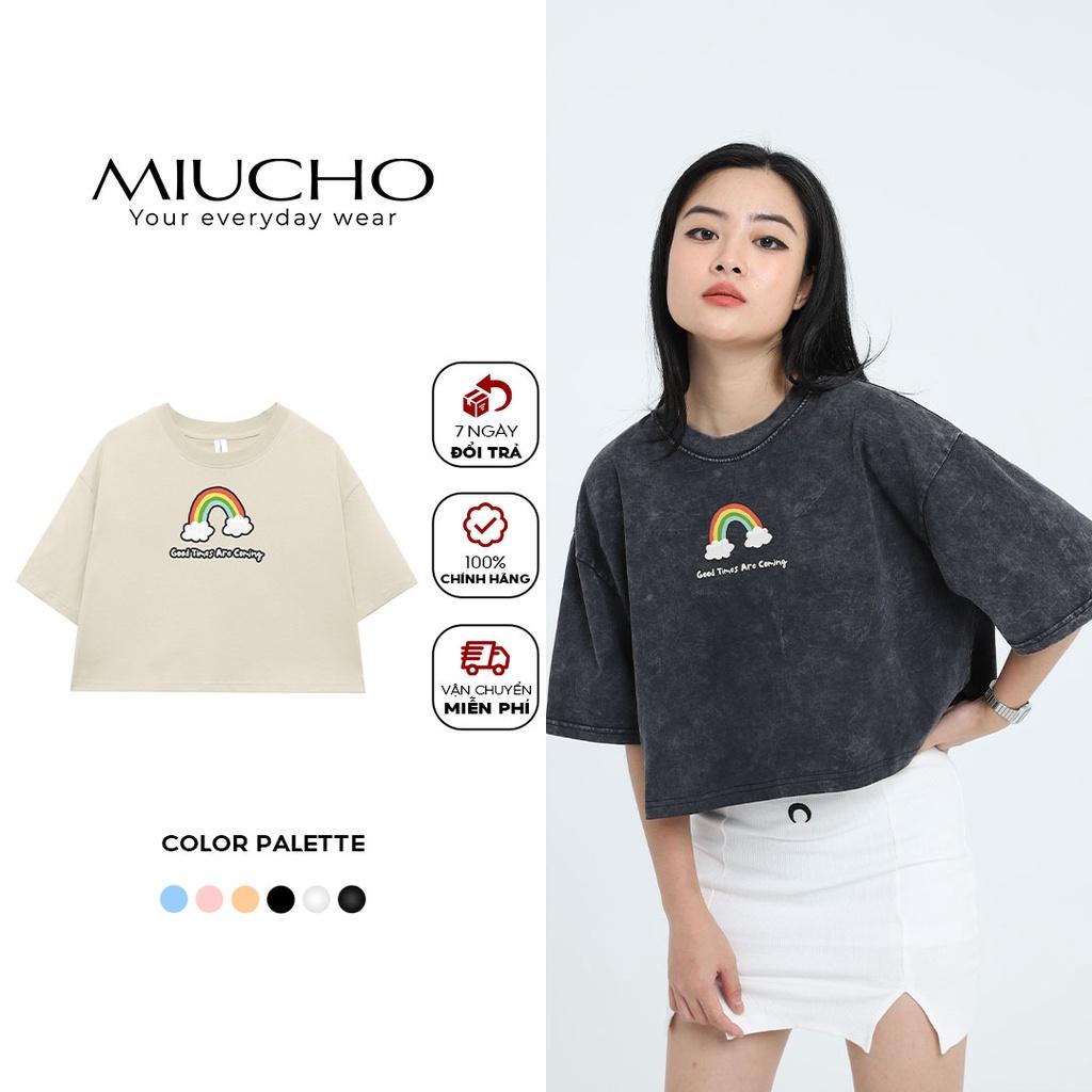 Áo croptop nữ cotton basic, phong cách năng động MC002 Miucho