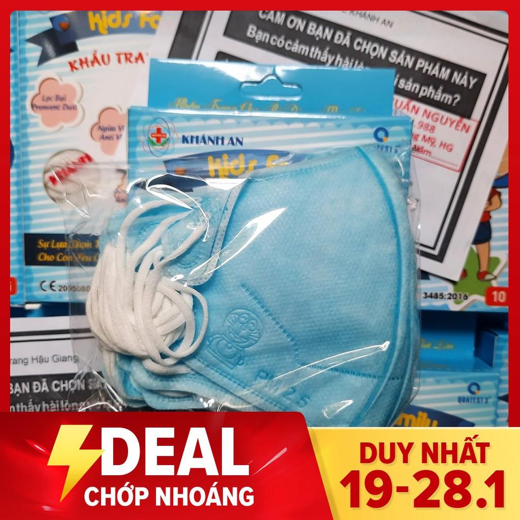 Combo 5 hộp Khẩu trang y tế Khánh An Kids Family dành cho trẻ em từ 5 đến 12 tuổi