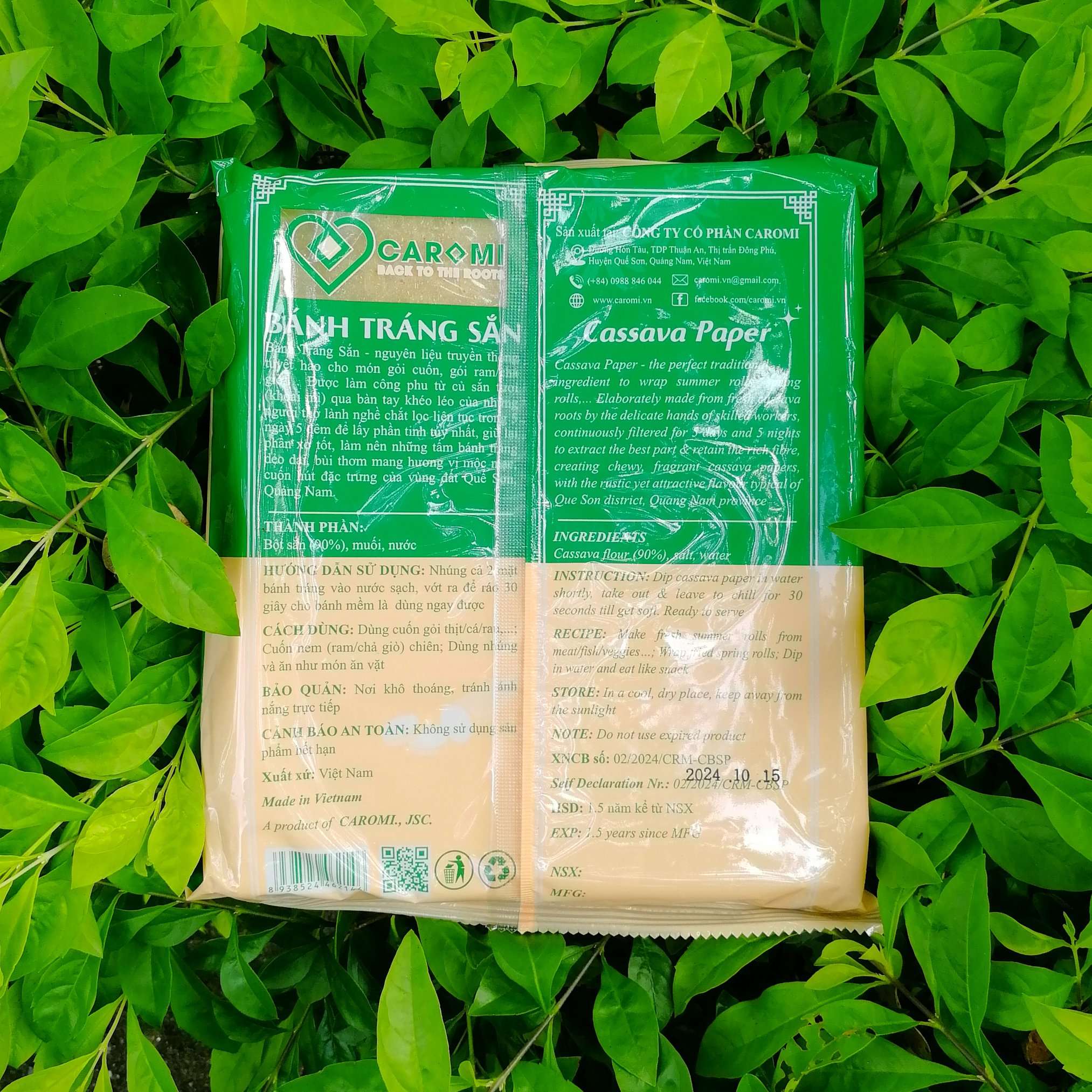 COMBO 2 Bánh tráng sắn 500g - Đặc sản Quảng Nam, thực phẩm sạch, dùng ăn kiêng ăn chay, tiểu đường