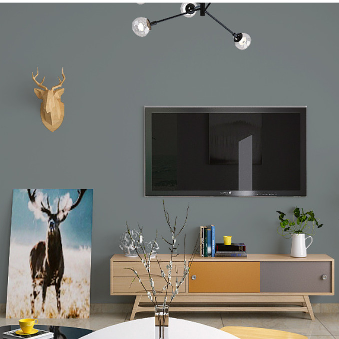 GIẤY DÁN TƯỜNG KHỔ 45CMX10M XÁM ĐẬM NHÁM