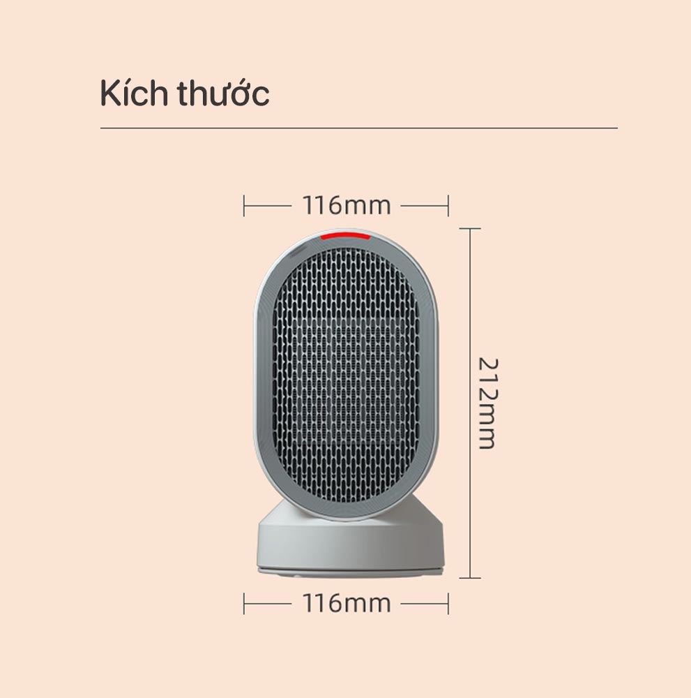 Quạt sưởi điện mini Xiaomi DOUHE DH-QN04 (phiên bản 2022) - Hàng chính hãng