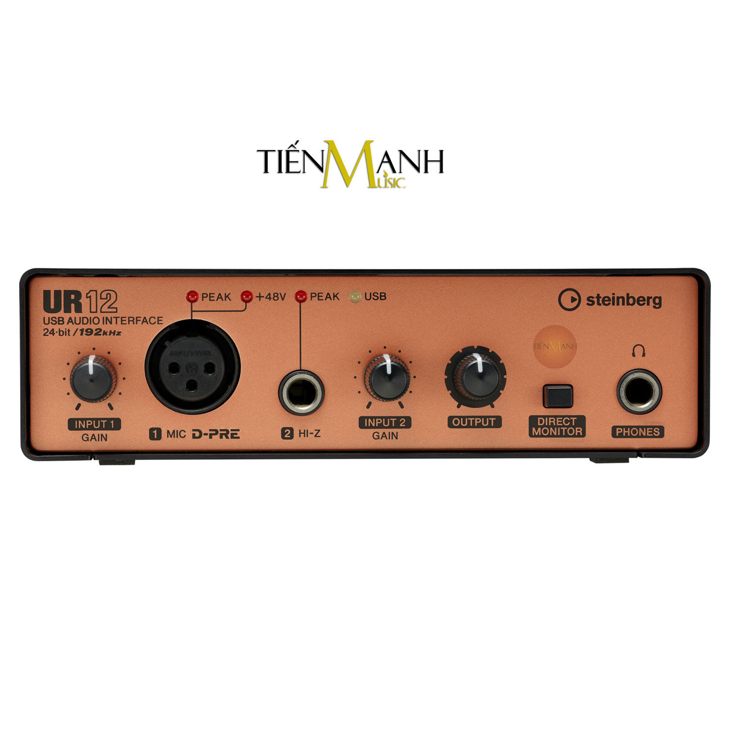 Soundcard Steinberg UR12 - Sound Card Bộ Thu Âm Thanh và Livestream USB Audio Interface UR12B Hàng Chính Hãng - Kèm Móng Gẩy DreamMaker