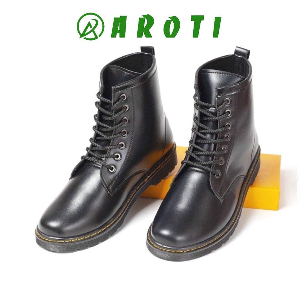 Giày combat boots nam cao cổ, đế khâu chắc chắn-mã m355