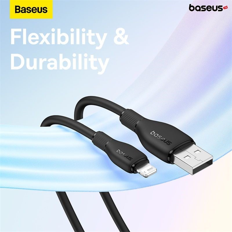 Cáp Sạc Nhanh Cho IP Baseus Pudding Series USB to IP 2.4A (Fast Charging Data Cable) - Hàng chính hãng