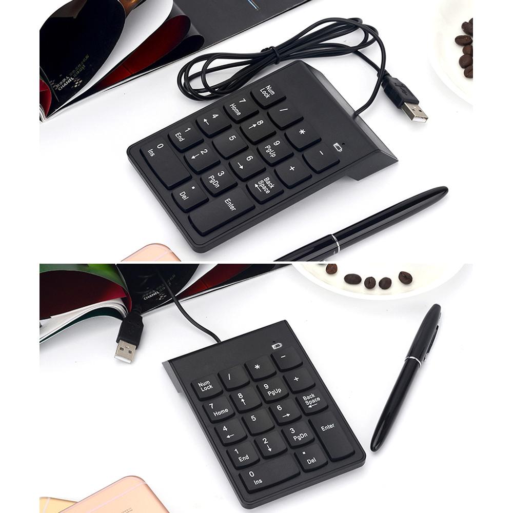 Wired USB Numeric Keypad 18 Keys Mini Digital Keyboard Replacement for iMac/Mac Pro/MacBook/MacBook Air/Pro Laptop PC