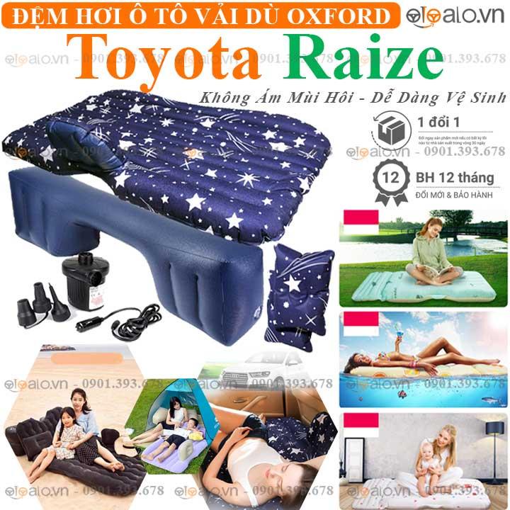 Đệm hơi xe ô tô Toyota Raize vải dù Oxford CAO CẤP họa tiết ngôi sao