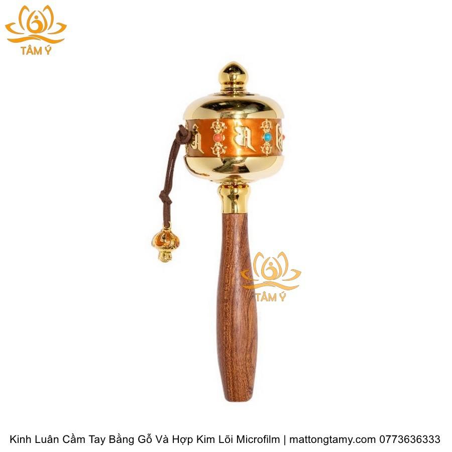 |Mẫu mới| Kinh Luân Cầm Tay Bằng Hợp Kim Cao Cấp và Gỗ Quý