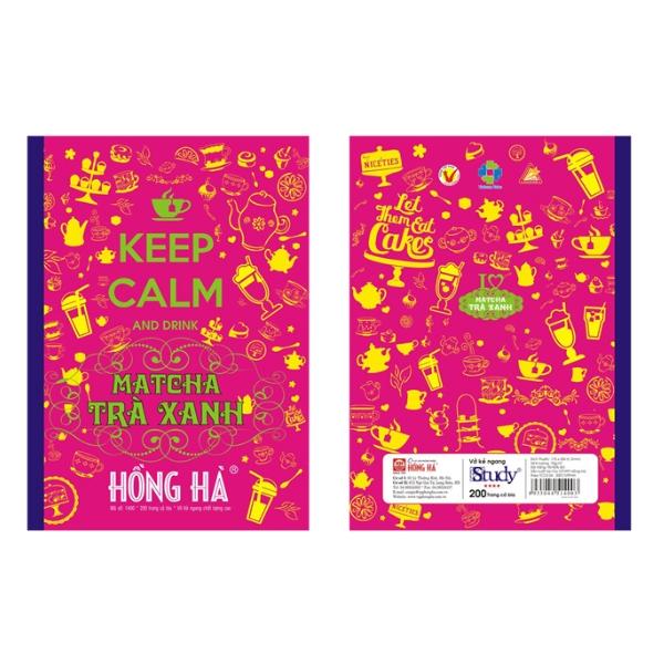 Vở Keep Calm & Matcha Trà Xanh - Kẻ Ngang 200 Trang - Hồng Hà 1400