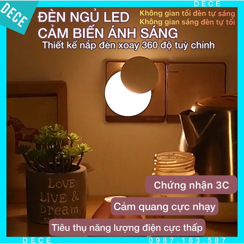 Đèn ngủ led cảm biến ánh sáng thông minh thương hiệu DORON