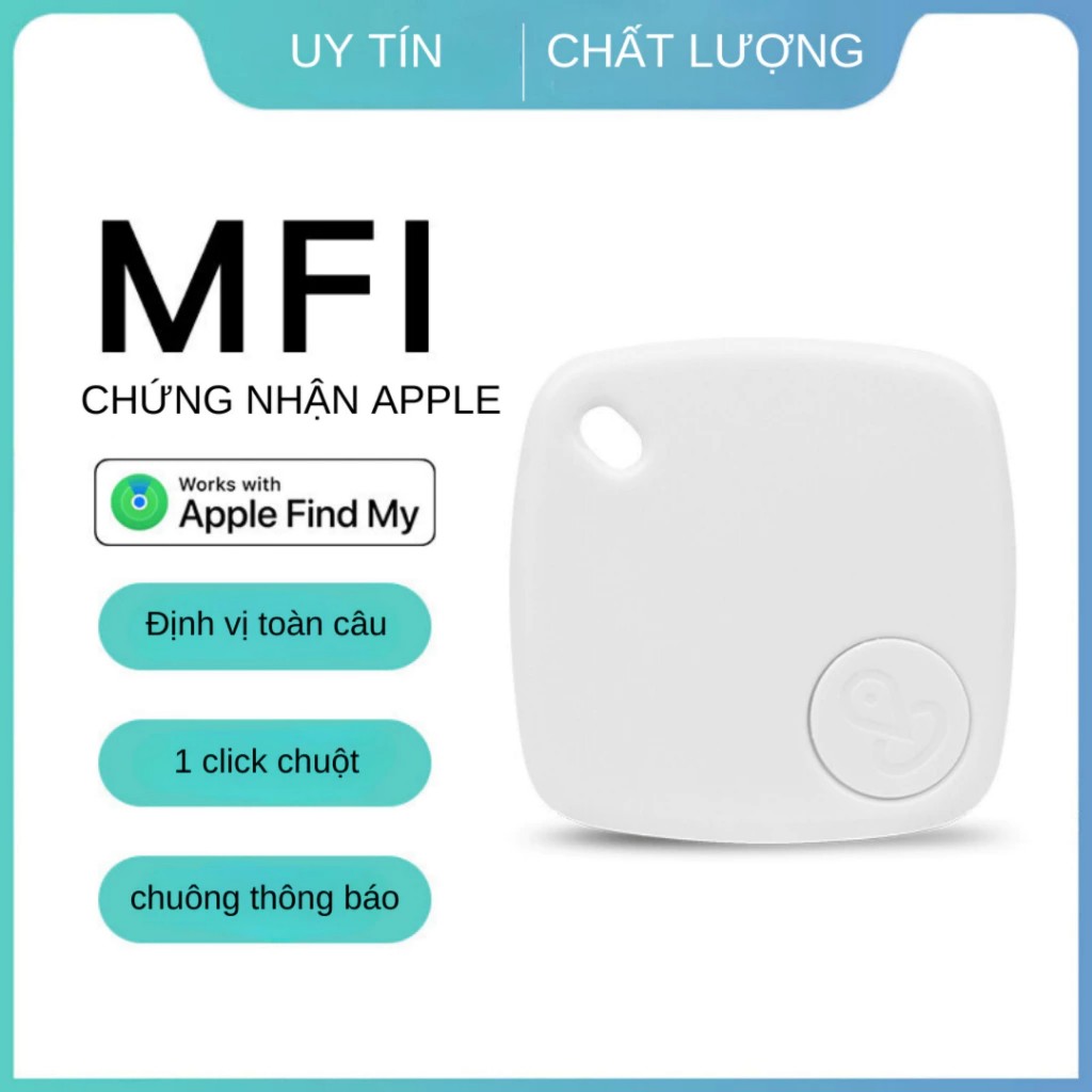 Thiết bị định vị toàn cầu GPS Sualio Tag cho Apple Find My tìm đồ vật, thú cưng, chìa khoá - Hàng nhập khẩu