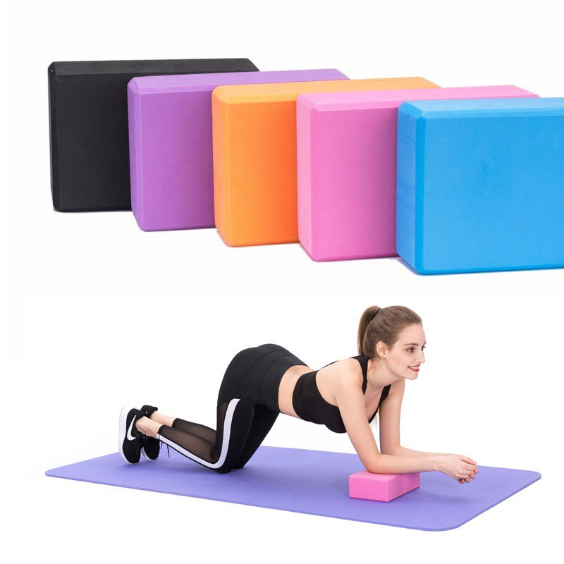 Combo 5 dung cụ hỗ trợ tập Yoga hiệu quả : 1 thảm yoga 2 lớp 6mm +2 gạch trơn + 1 vòng trơn + 1 dây đai cotton