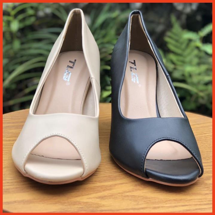 TLG Giày da cao gót nữ 21298 hot trend 2020
