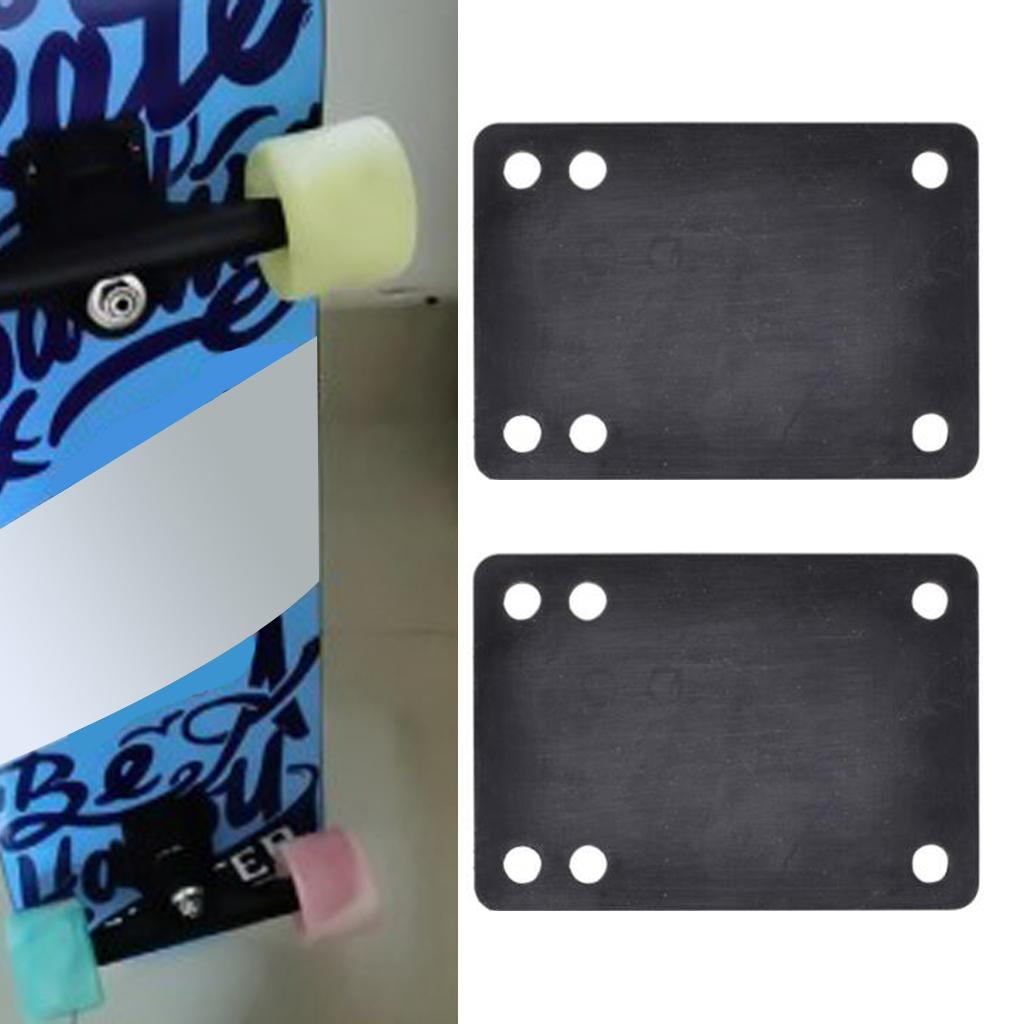 2Pack Longboard Skateboard Riser Pads Hardware Set Shock Pad for Men Women Outdoor Skateboarding Accessories