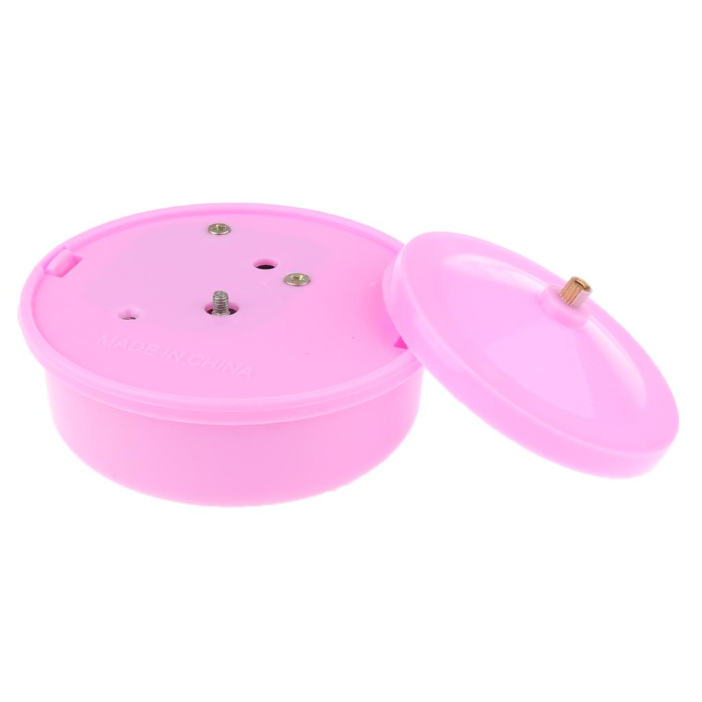 Pink Round Rotating Music Box Base for Kids Clay Craft Educational Kids Toy