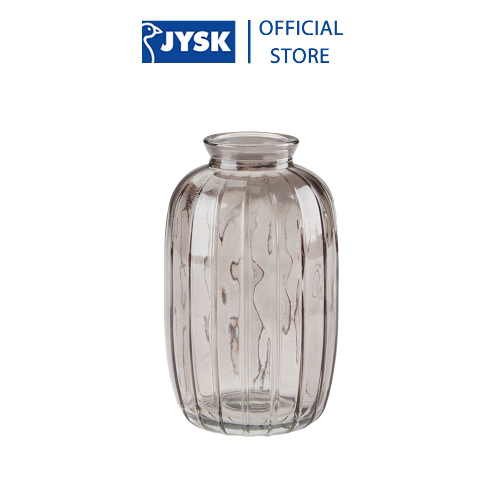 Lọ hoa | JYSK Roar | thủy tinh | xám | DK7xC12cm