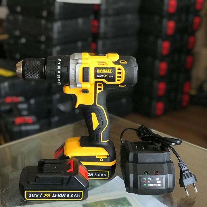 Máy khoan dùng pin DeWALT 36V - Động cơ 775 - Không chổi than - Pin 5 cell - 5Ah