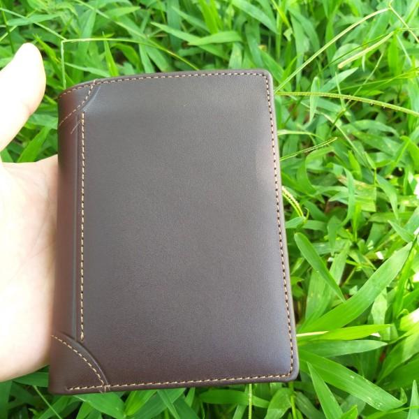 Ví nam da bò thật 100% cao cấp, Ví đứng Nhất Tính Leather P601 bảo hành 24 tháng