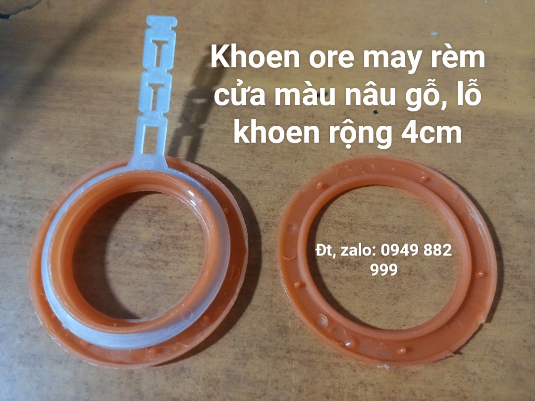 Khoen Ore May Rèm Cửa Màu Nâu Gỗ