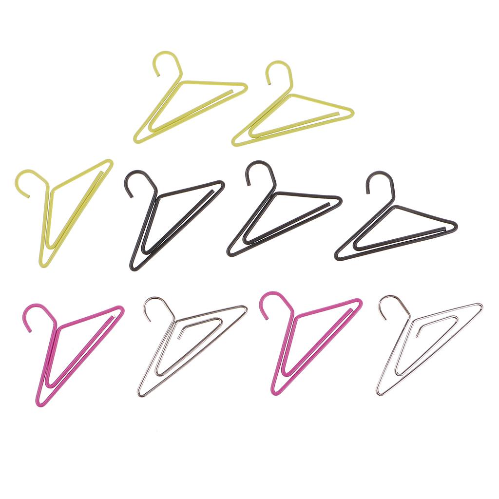 30X Kim Loại Móc Treo Quần Áo Hình Kẹp Giấy Đáng Dấu Cho Trường Văn Phòng