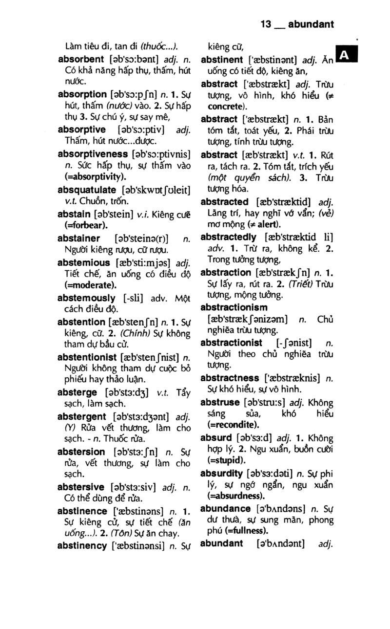 Từ Điển Anh - Việt 340.000 Mục Từ Và Định Nghĩa (Tái Bản 2022) (Bìa Cứng)