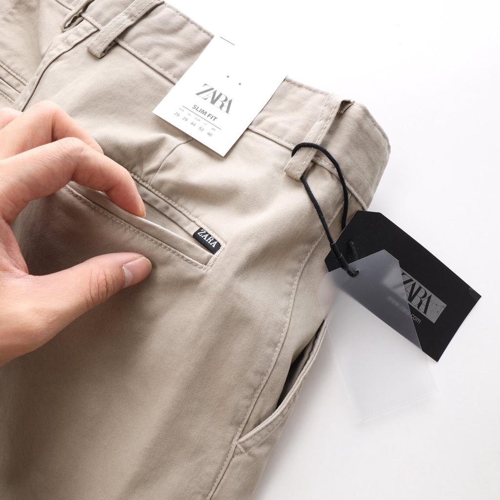 Quần kaki nam dài nam 5 màu mẫu mới tag đen form slimfit | LASTORE MENSWEAR