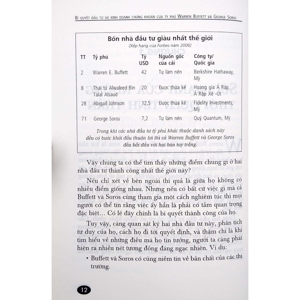 Bí Quyết Đầu Tư Và Kinh Doanh Chứng Khoán Của Tỷ Phú Warren Buffett Và George Soros - Bản Quyền