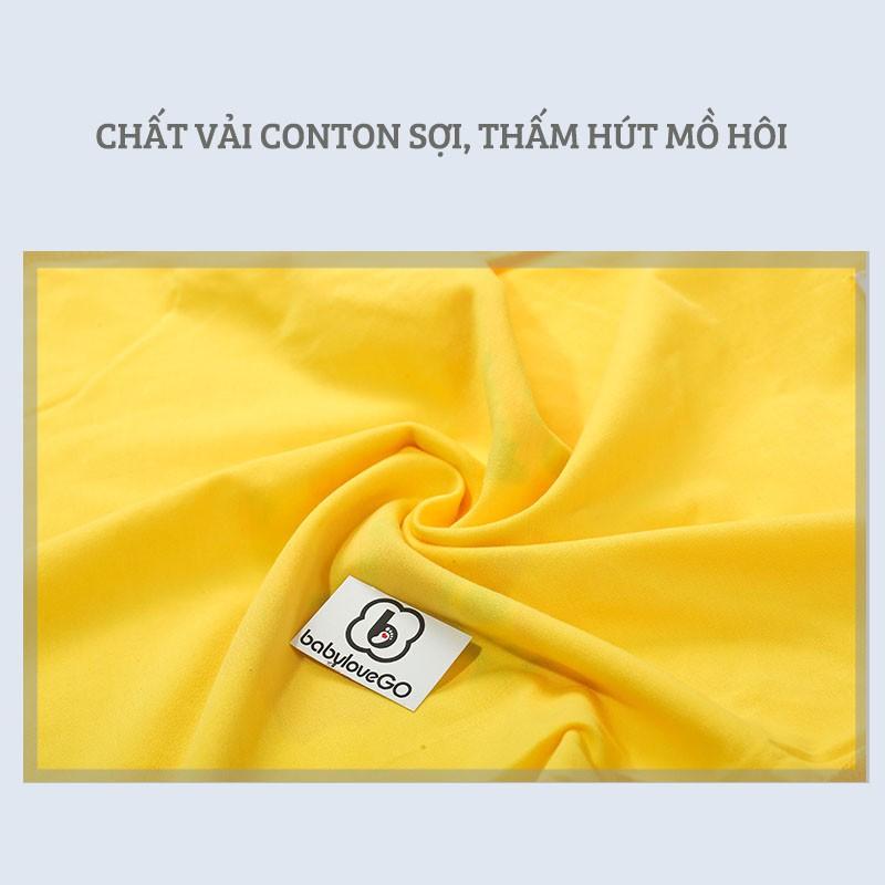 Đồ Bộ Bé Trai Bé Gái BabyloveGo In Hình Chất Liệu Cotton Sợi Thoáng Mát Co Giãn Cho Trẻ Từ 8-18kg