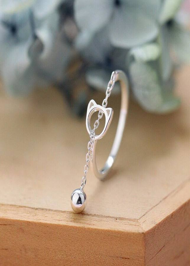 Nhẫn nữ thời trang hình mèo N28