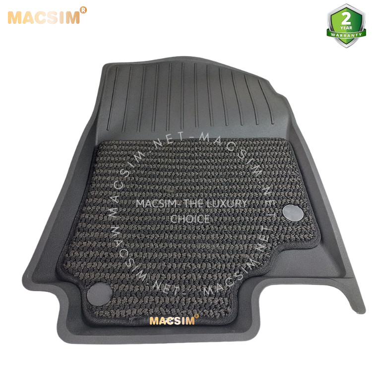 Thảm lót sàn ô tô 2 lớp cao cấp dành cho xe Mercedes Benz GLE 2019-2022+ nhãn hiệu Macsim 3w