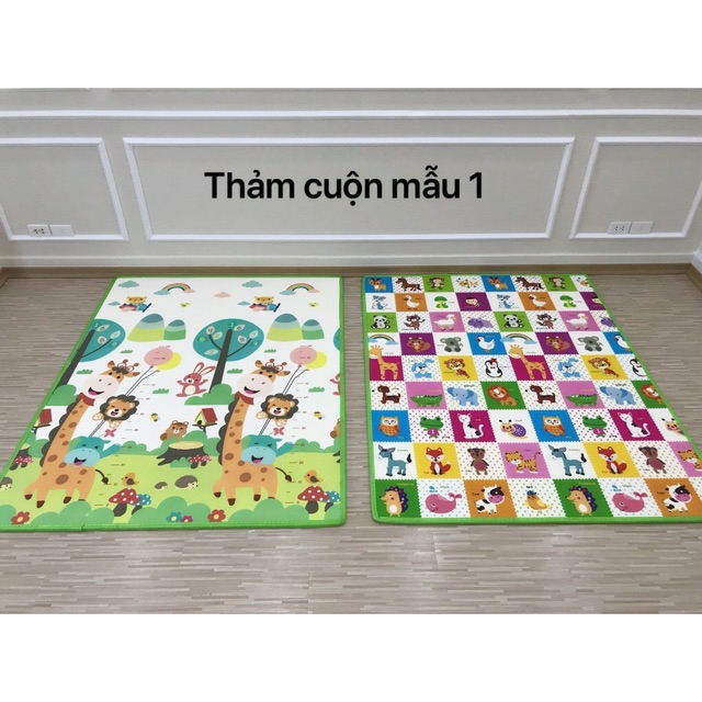 Thảm Chơi cho bé Umoo xốp XPE, Dày, Cuộn Tròn, Không Mùi, Không Thấm Nước