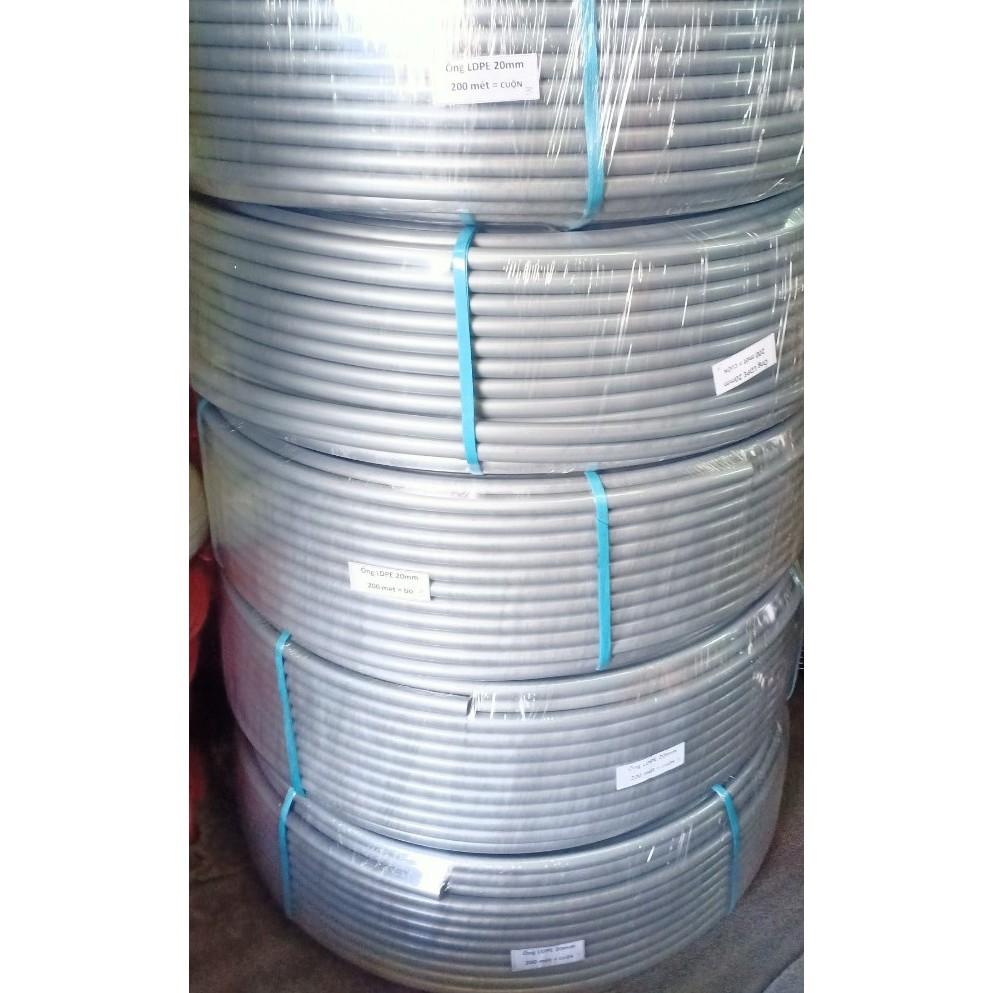 Ống LDPE BẠC 20x1.2mm dây tưới cây phun mưa, nhỏ giọt