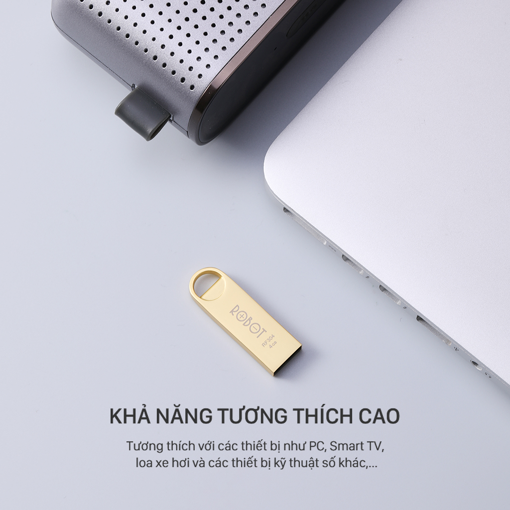 USB Thiết Bị Lưu Trữ  Vỏ Kim Loại Sang Trọng- ROBOT 16GB/32GB - Hàng Chính Hãng