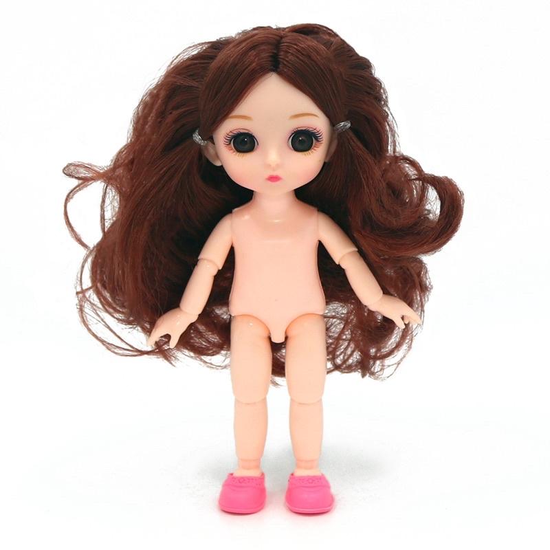 Body búp bê BJD có khớp dễ thương 17cm kích thước 1/8 đồ chơi cho bé gái