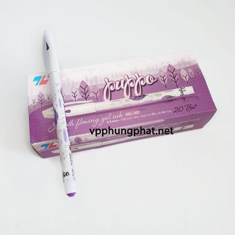 Hộp 10 cây,20 cây bút gel mực tím gel-027