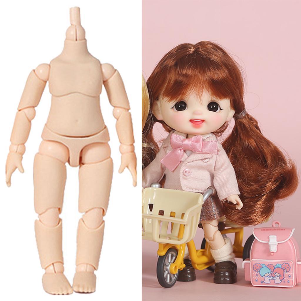 Flexible Jointed BJD Doll Body No Head Kids Toys DIY