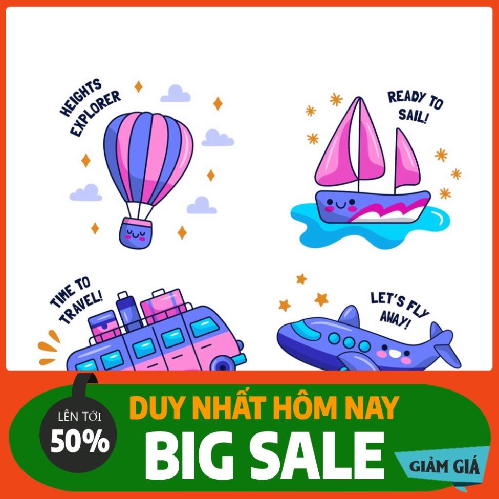 Combo 10 sheet sticker dán đồ chơi cực xinh xắn, phù hợp cho sổ tay, laptop, mũ bảo hiểm và vali.