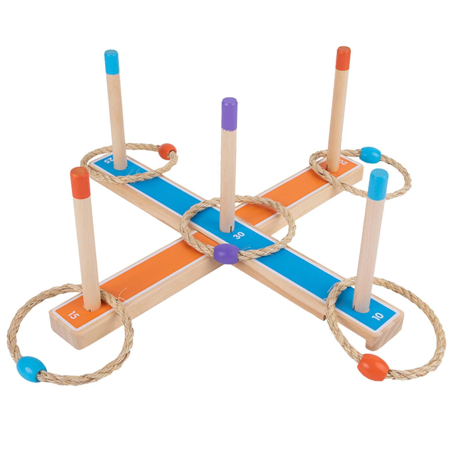 Hook Tossing Game Outside Toys Playset Interactive 3-12 Kids Gift Carnival Games Sport Activity Fun Summer Toy for Park Picnic Garden