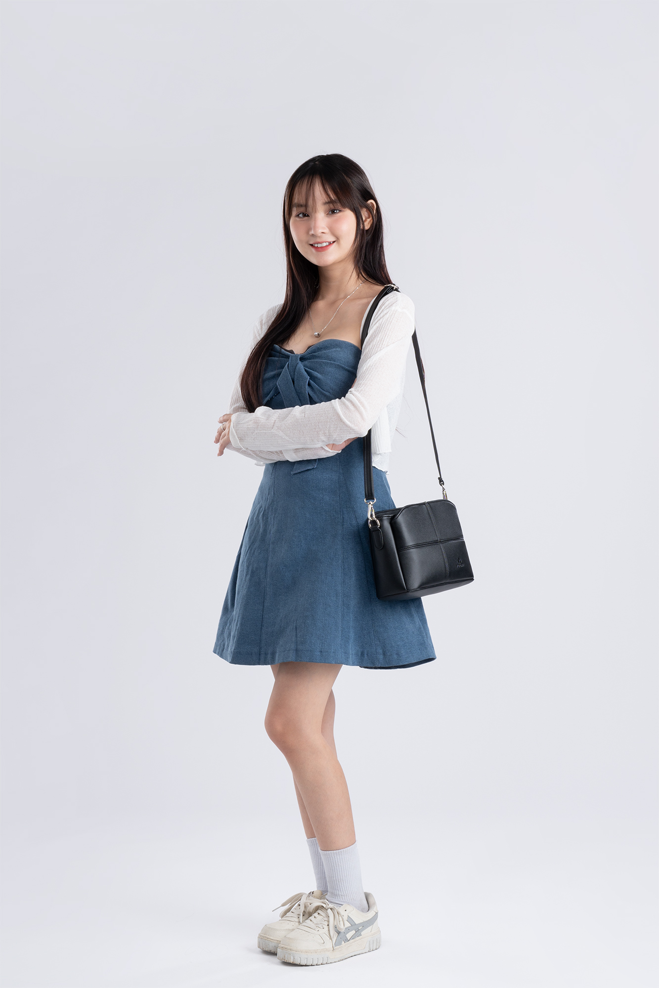 Túi Yuumy ( Thời trang nữ đi chơi size 21 - Túi đeo chéo da Seasand YN196 )