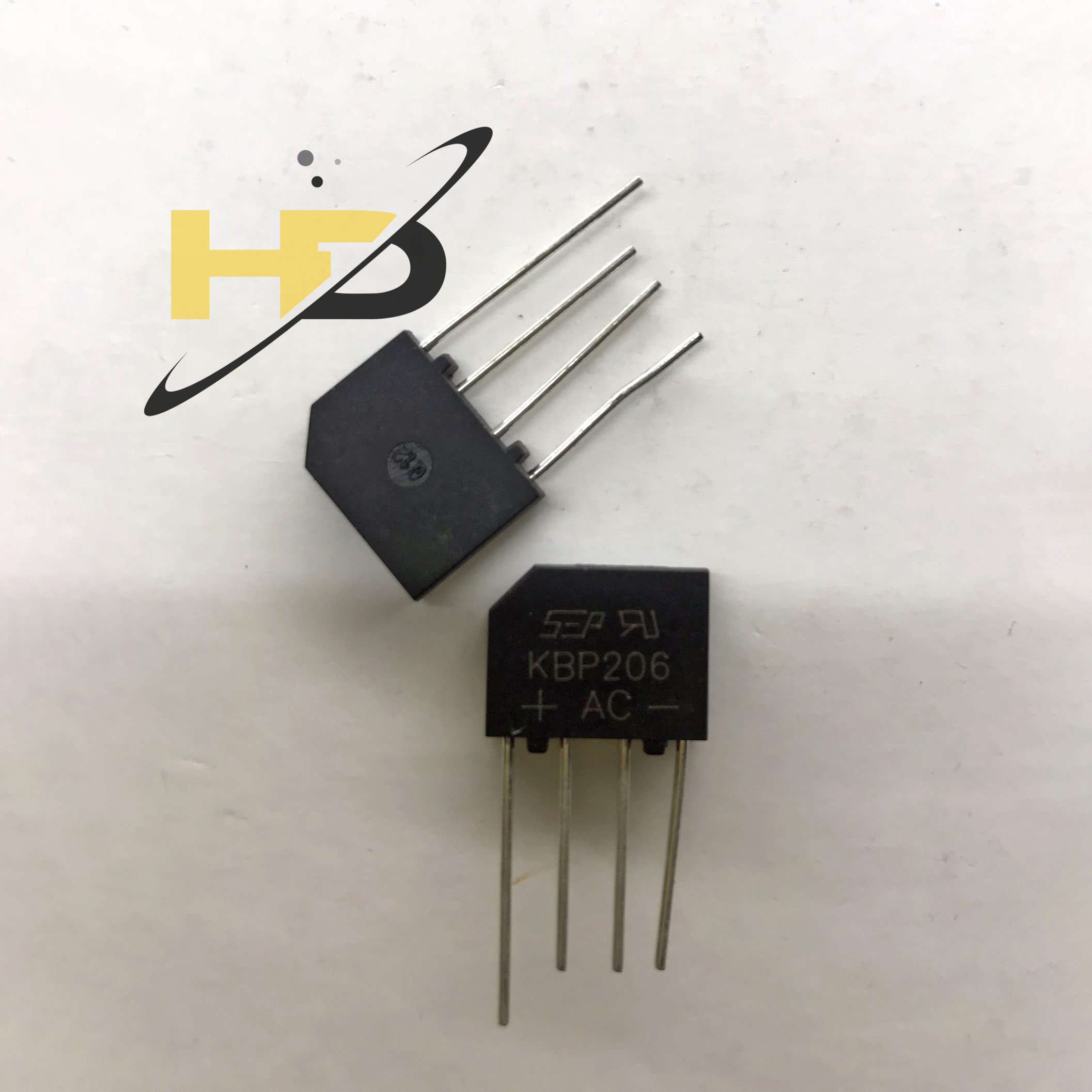 Diode Cầu 2A 600V KBP206 Vuông DIP4
