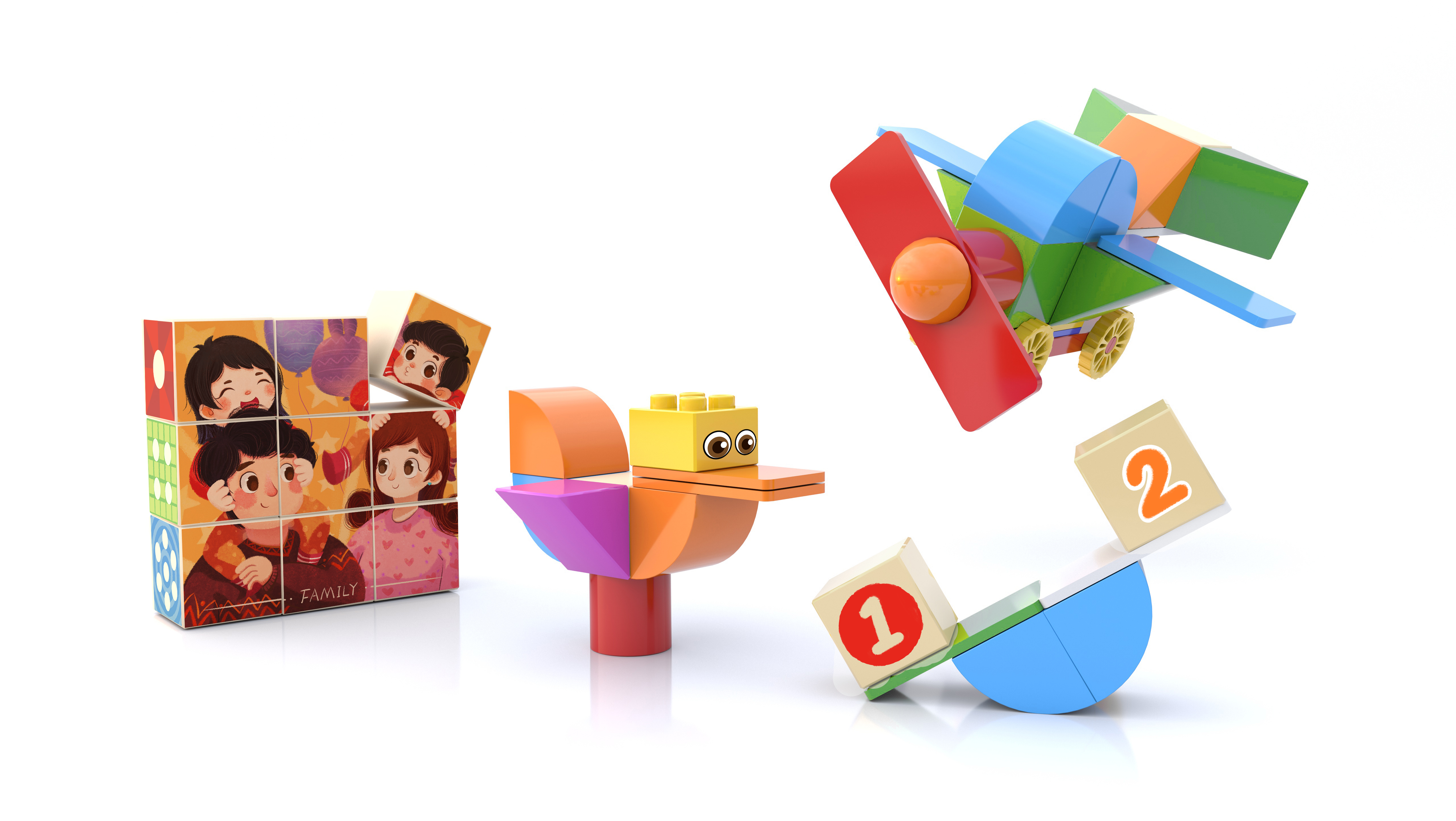 Đồ chơi lắp ráp giáo dục từ tính Logic Alilo Magnetic Building Blocks - Stack &amp; Count M2024 (30pcs) - Hỗ trợ phát triển - Hàng chính hãng - An toàn chất lượng quốc tế