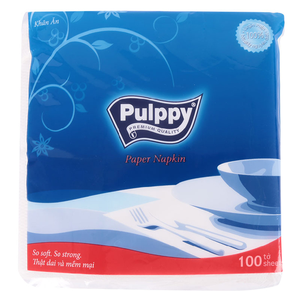 Khăn Ăn Pulppy Napkin Gói 100 Tờ