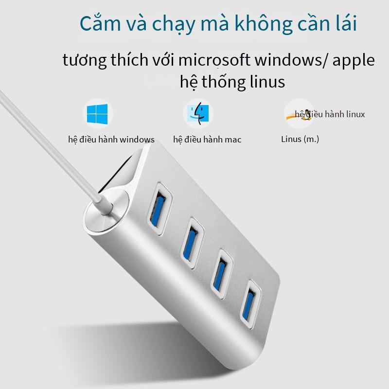 Giao hàng nhanh bộ chia usb3.0 đa chức năng one drag 4 hub usb mở rộng laptop hub đa giao diện