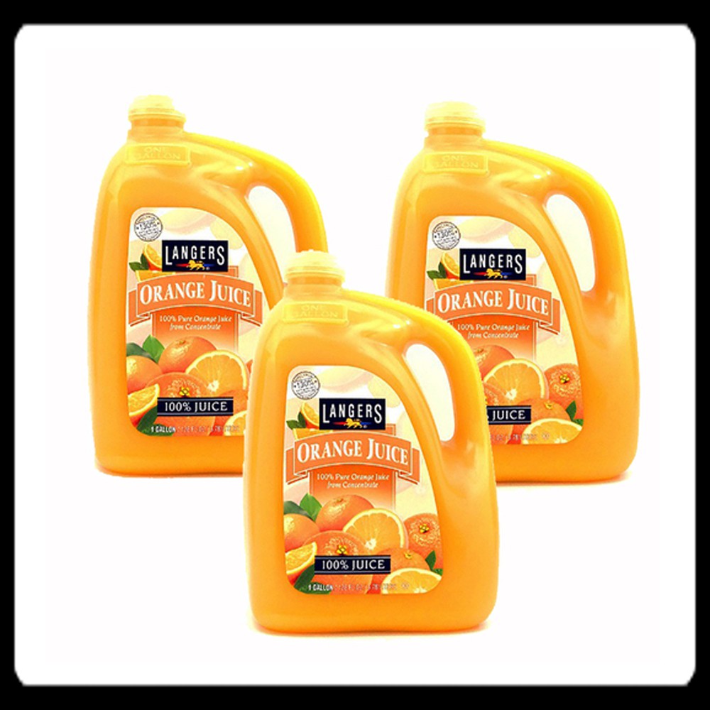 Nước ép cam Langers Orange Juice (Chai 3.78 lít) Hàng nhập khẩu Mỹ